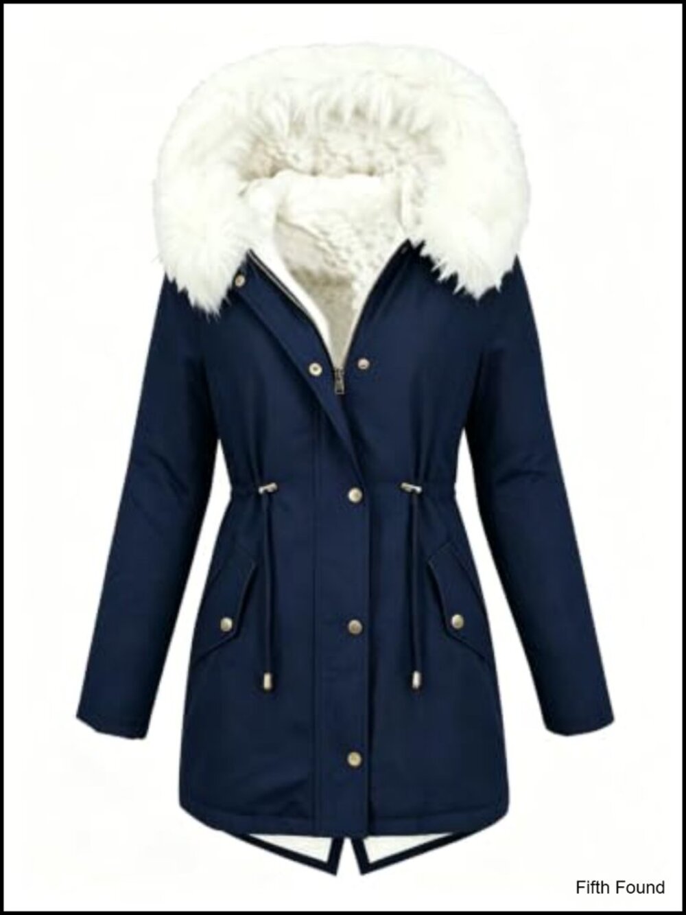 JAWINT Women's Fleece Lined Parka Jacket Faux Fur Hood Winter Coat